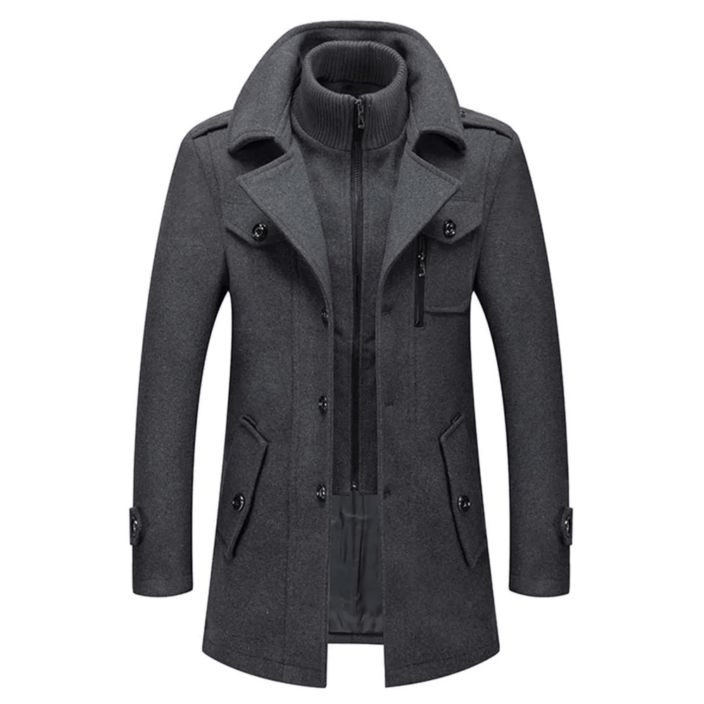 Abrigo Mujer Acolchado de Otoño en Gris