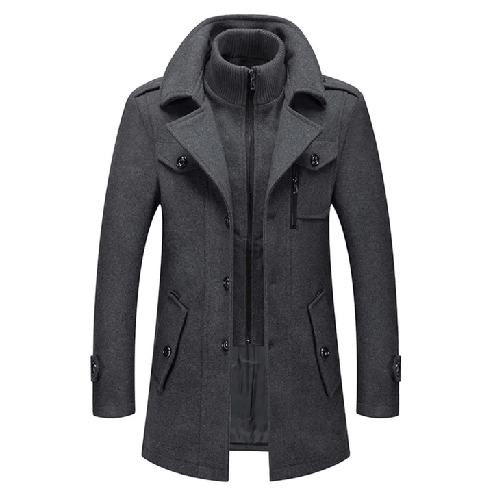 Abrigo Mujer Acolchado de Otoño en Gris
