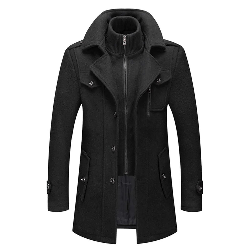 Abrigo Mujer Acolchado de Otoño en Negro