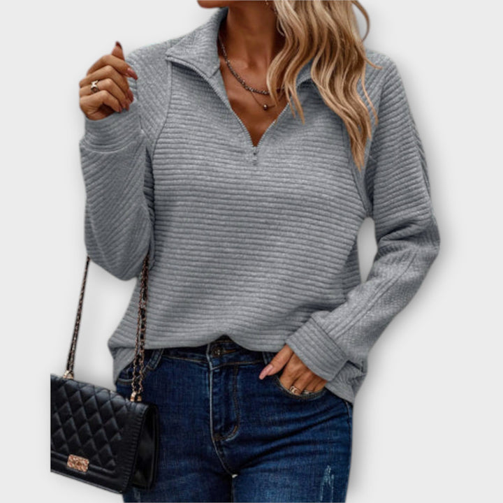 Bequeme Damen Strickjacke für jeden Anlass in Grau