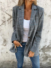 Rosalie | Damen Blazer aus Karostoff im Freizeitstil