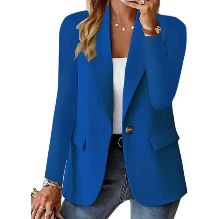 Blazer Clásico Elegante y Versátil en Azul