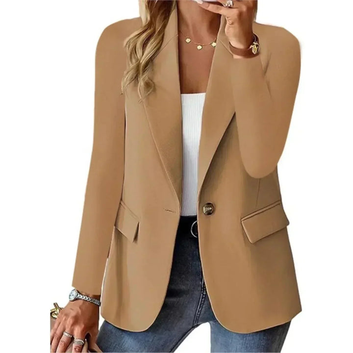 Blazer Clásico Elegante y Versátil en Marrón