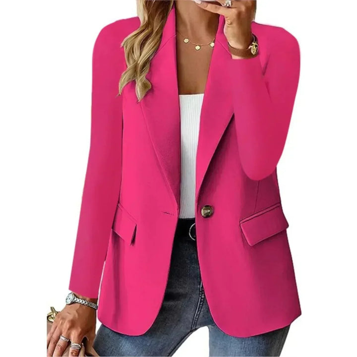 Blazer Clásico Elegante y Versátil en Rosa
