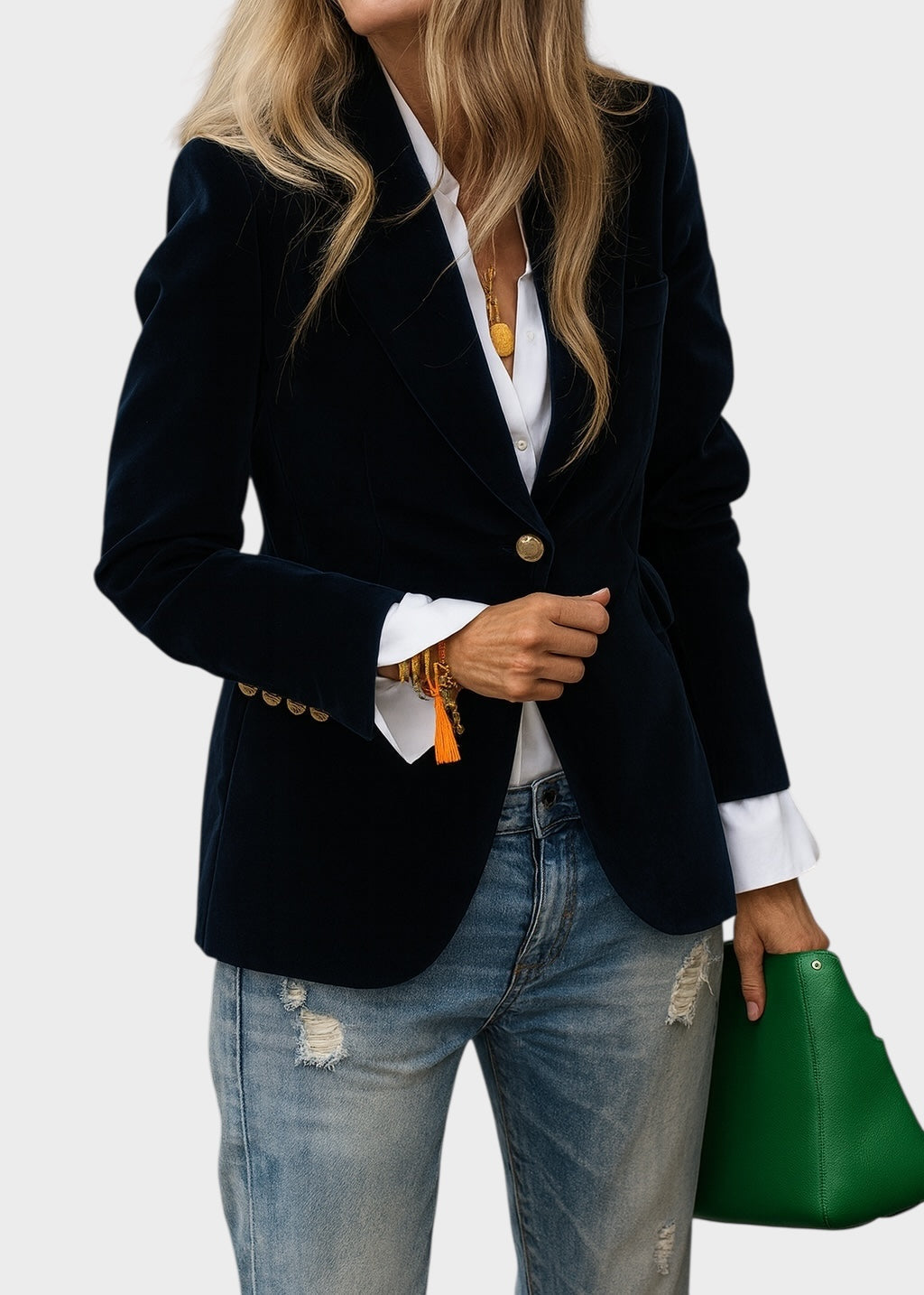 Blazer Elegante Sastre para Mujer en Negro