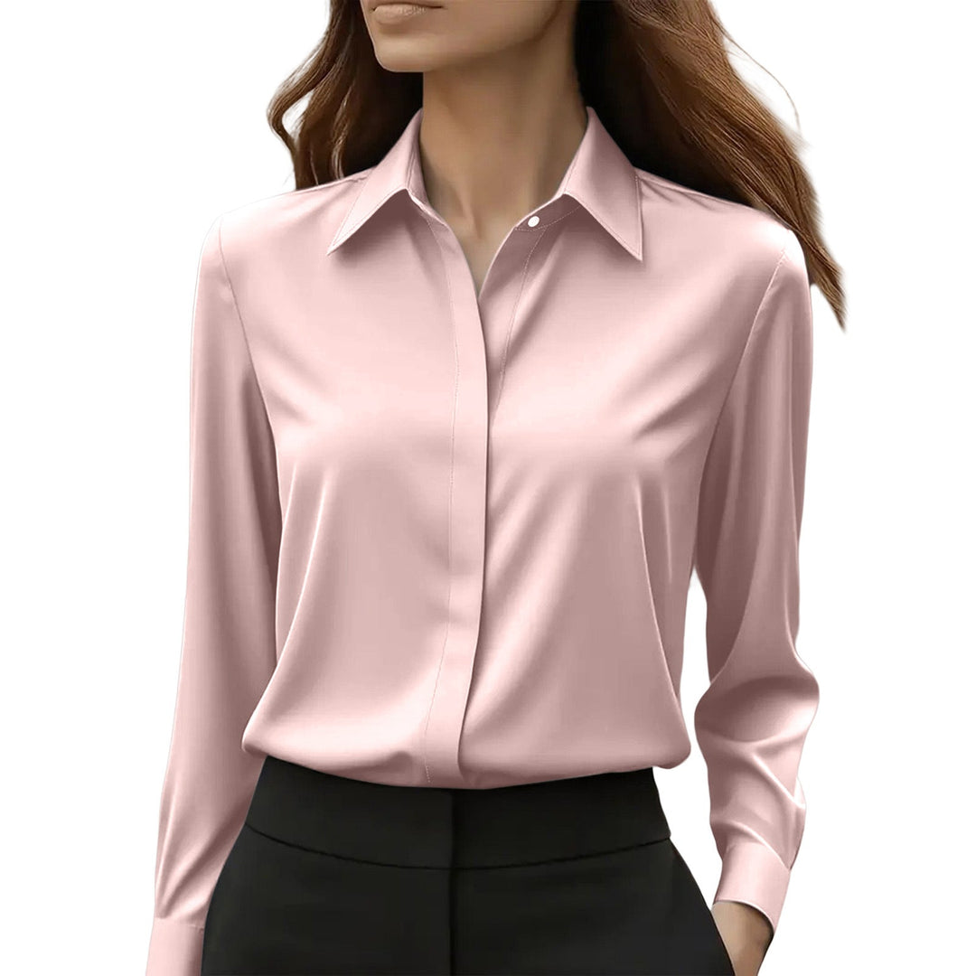 Blusa de Mujer en Seda Refinada en Rosa