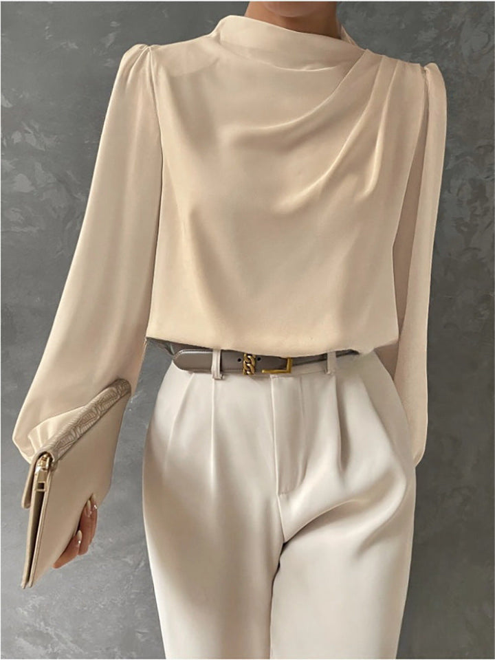 Blusa Elegante Casual Manga Larga de Verano en Eierschale
