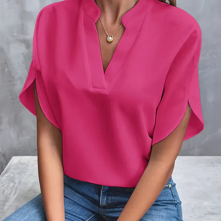 Blusa Elegante para Mujer de Algodón en Rosa