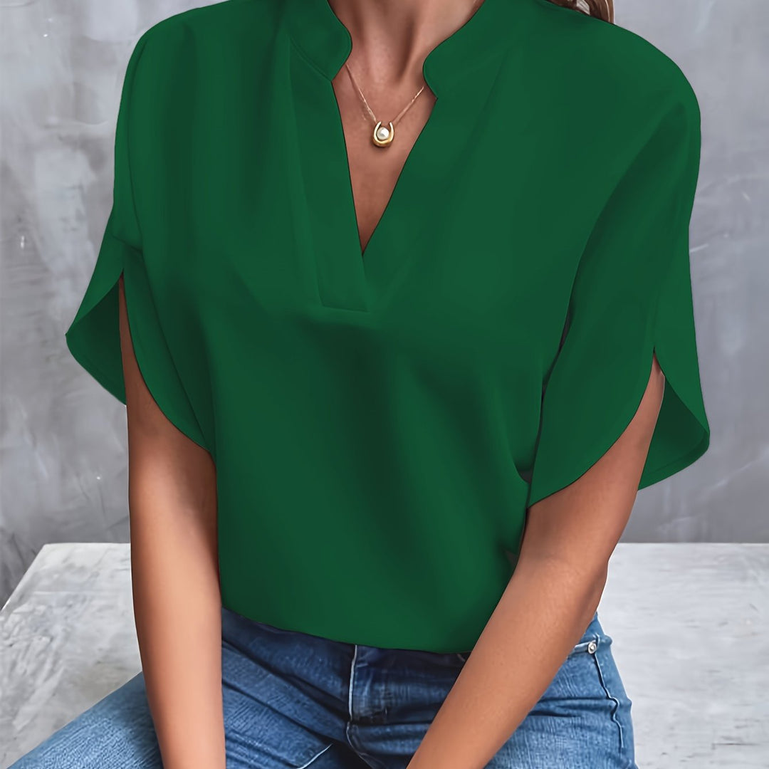 Blusa Elegante para Mujer de Algodón en Verde