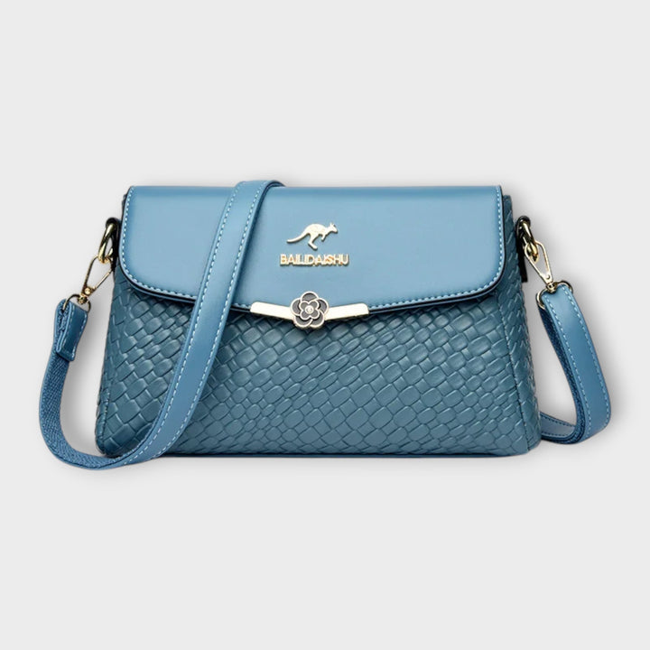 Bolsa Crossbody Texturizada para Mujer Elegante en Azul