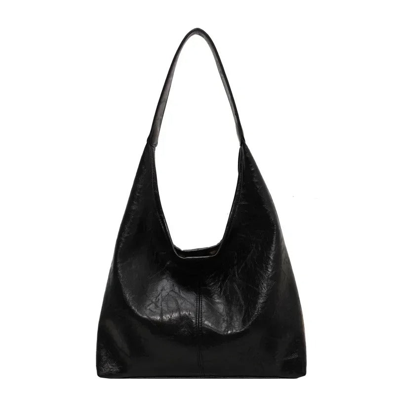 Bolso de Cuero Minimalista Desgastado para Mujer en 2