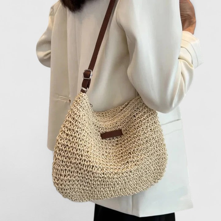 Bolso de Hombro Tejido para Mujer Verano (3)