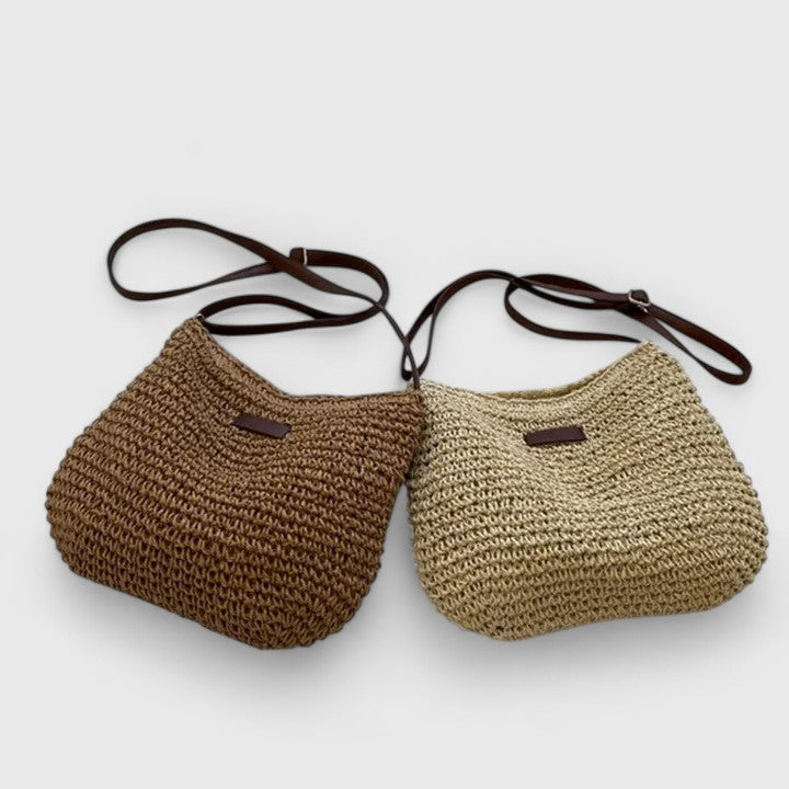 Bolso de Hombro Tejido para Mujer Verano (4)
