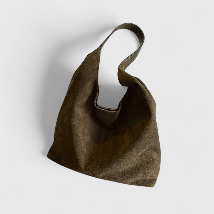 Bolso portátil minimalista de hombro para mujer en Verde