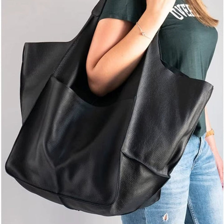 Bolso Tote de Cuero Vegano Extragrande (12)
