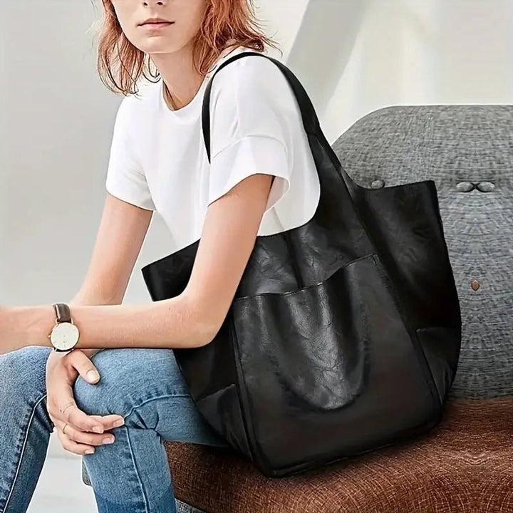 Bolso Tote de Cuero Vegano Extragrande (13)