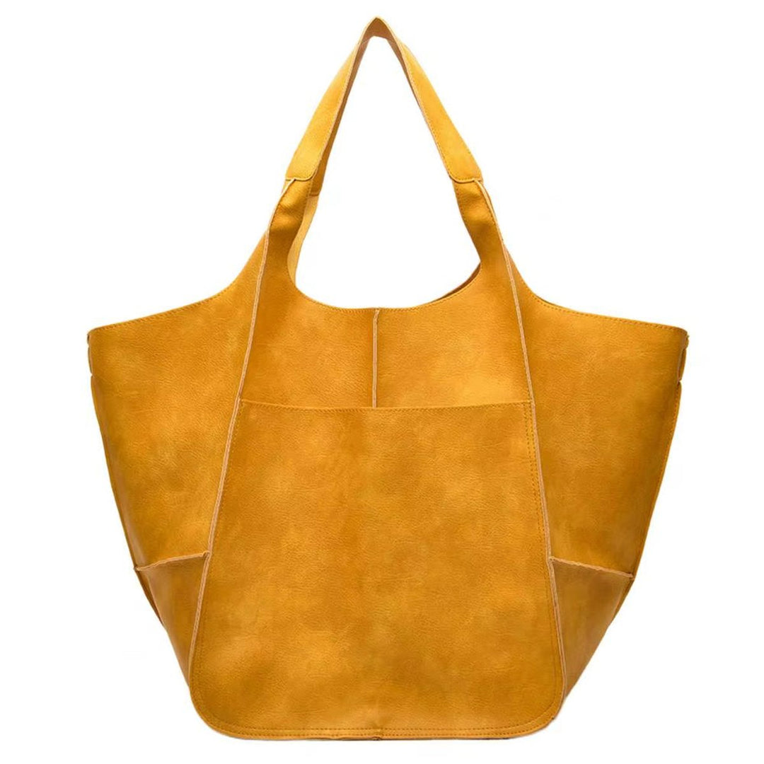 Bolso Tote de Cuero Vegano Extragrande (17)