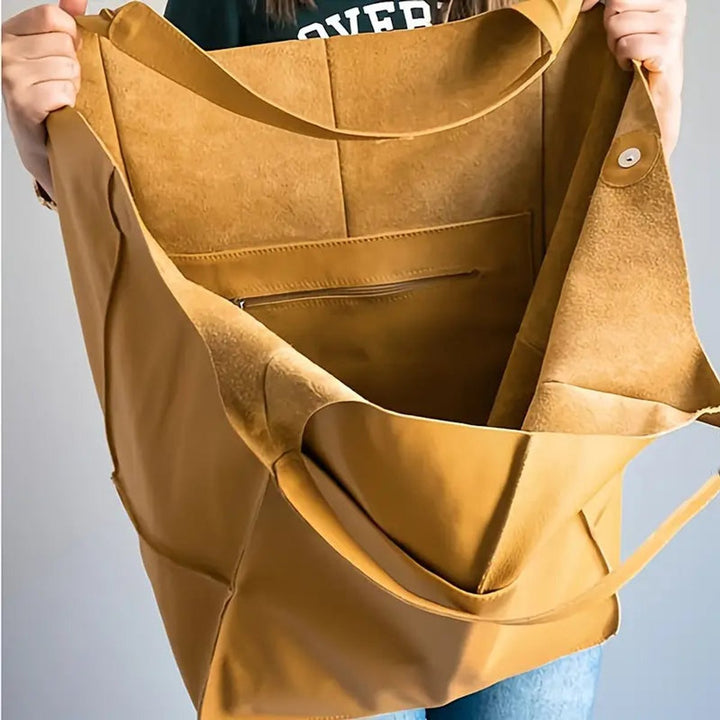 Bolso Tote de Cuero Vegano Extragrande (4)