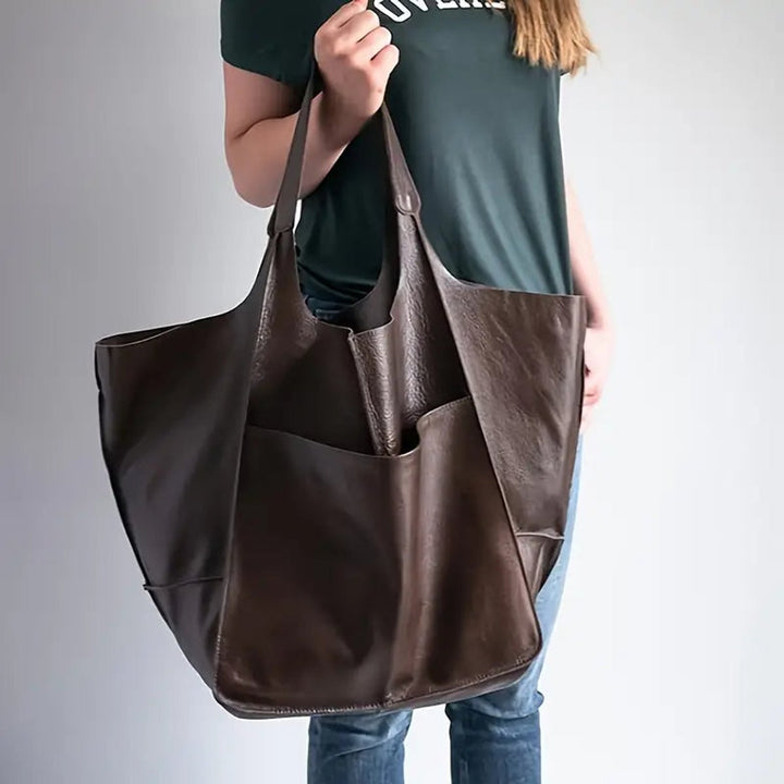 Bolso Tote de Cuero Vegano Extragrande (7)