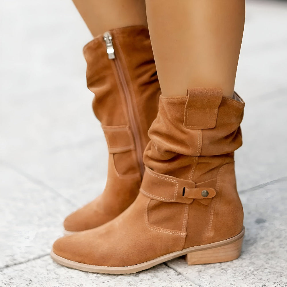 Botas de Ante Suave Cómodas para Mujer (2)