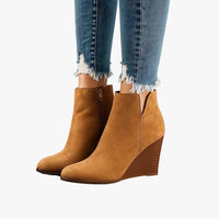 Valeria | Wildleder-Knöchelstiefel mit Keilabsatz für Damen