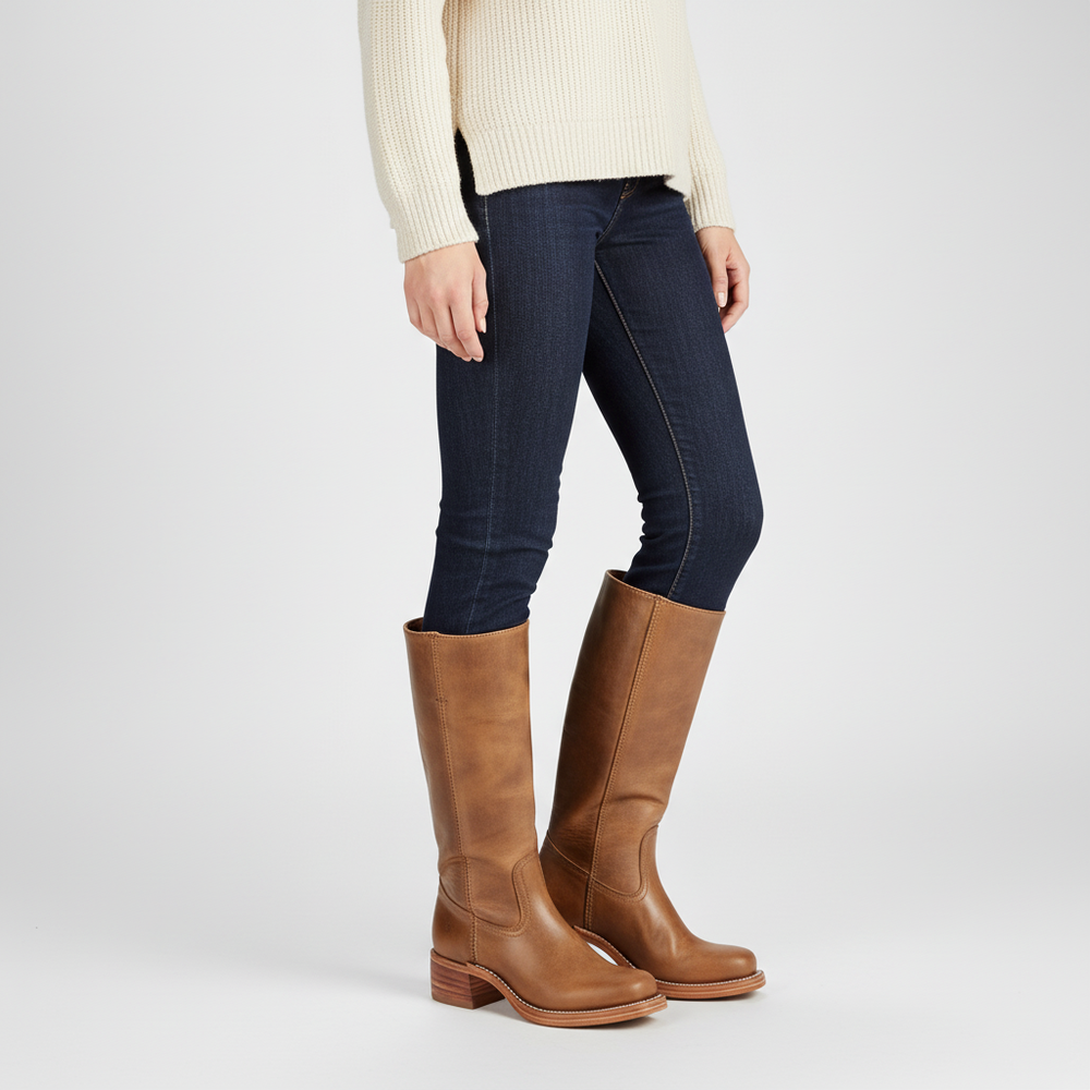 Botas de cuero elegantes para otoño mujer (2)