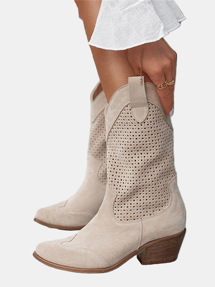 Botas de Mujer Perforadas Ligeras Versátiles (2)