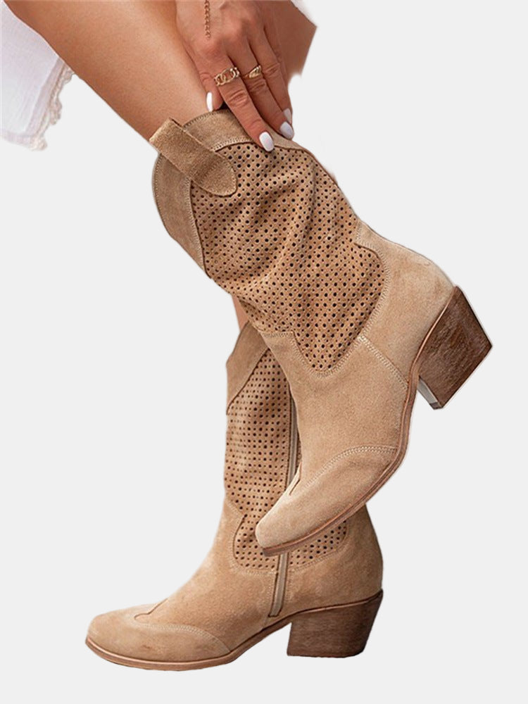 Botas de Mujer Perforadas Ligeras Versátiles (6)