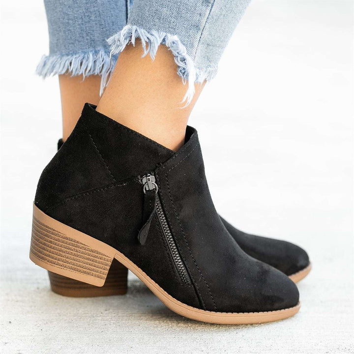 Botas Tobilleras para Mujer Look Otoño en Negro