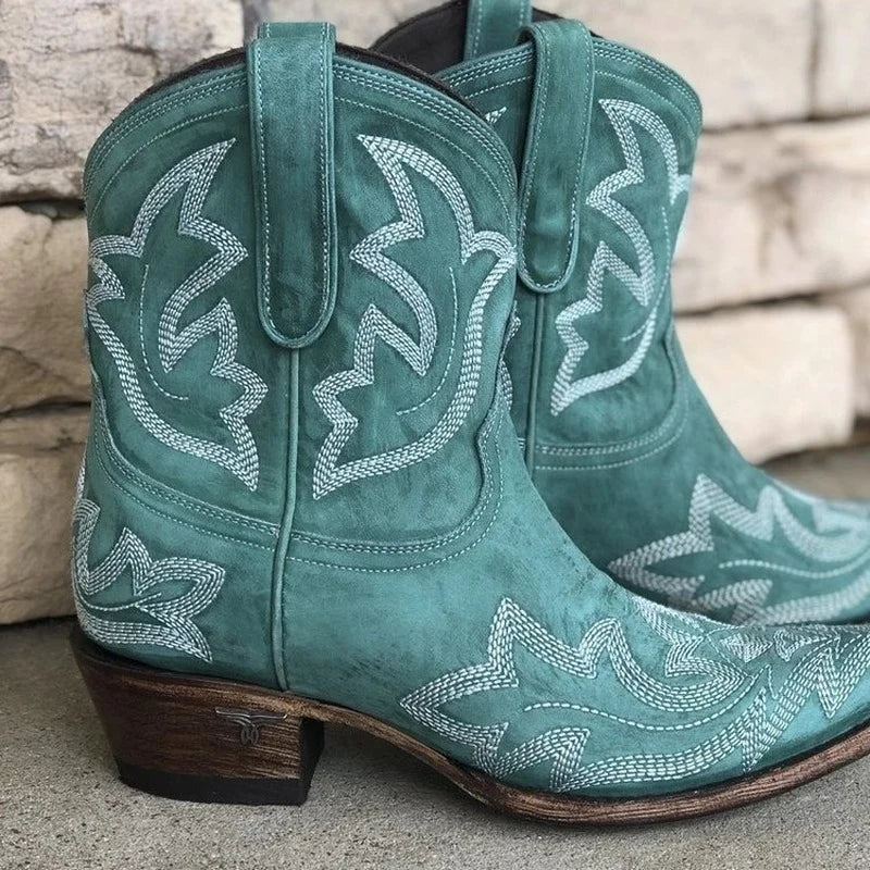 Botas Vaquero de Cuero Bordadas (3)