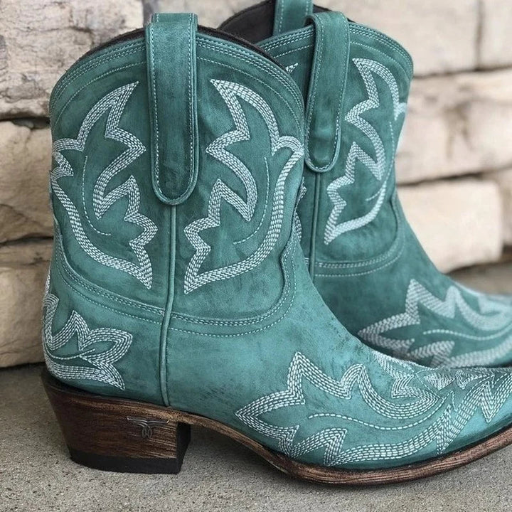 Botas Vaquero de Cuero Bordadas (3)