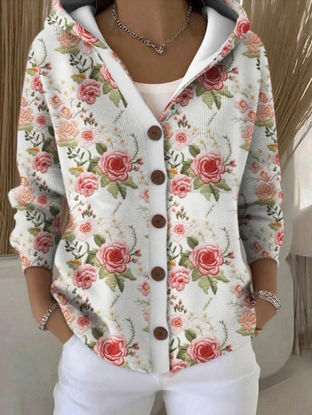 Cardigan de Punto Largo Acogedor en Zartes Rosa