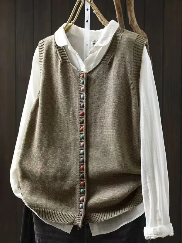 Cardigan de Punto Mujer Holgado para Capas en Gurke