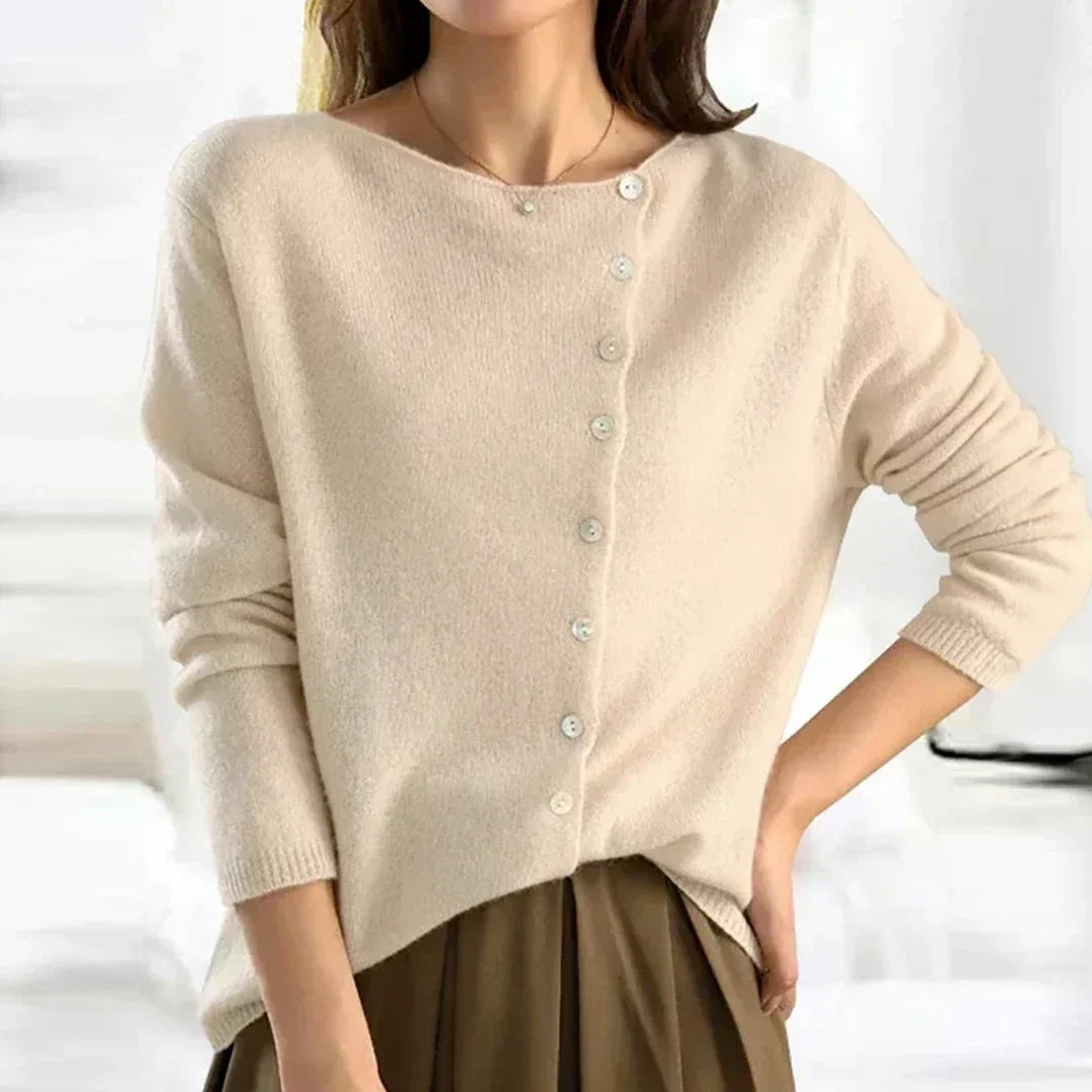 Cardigan Suave y Versátil en Beige
