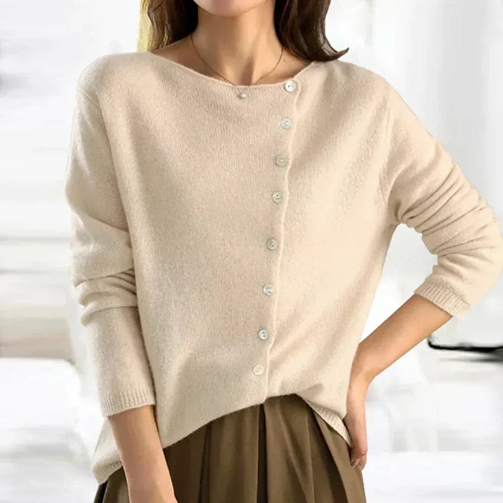 Cardigan Suave y Versátil en Beige