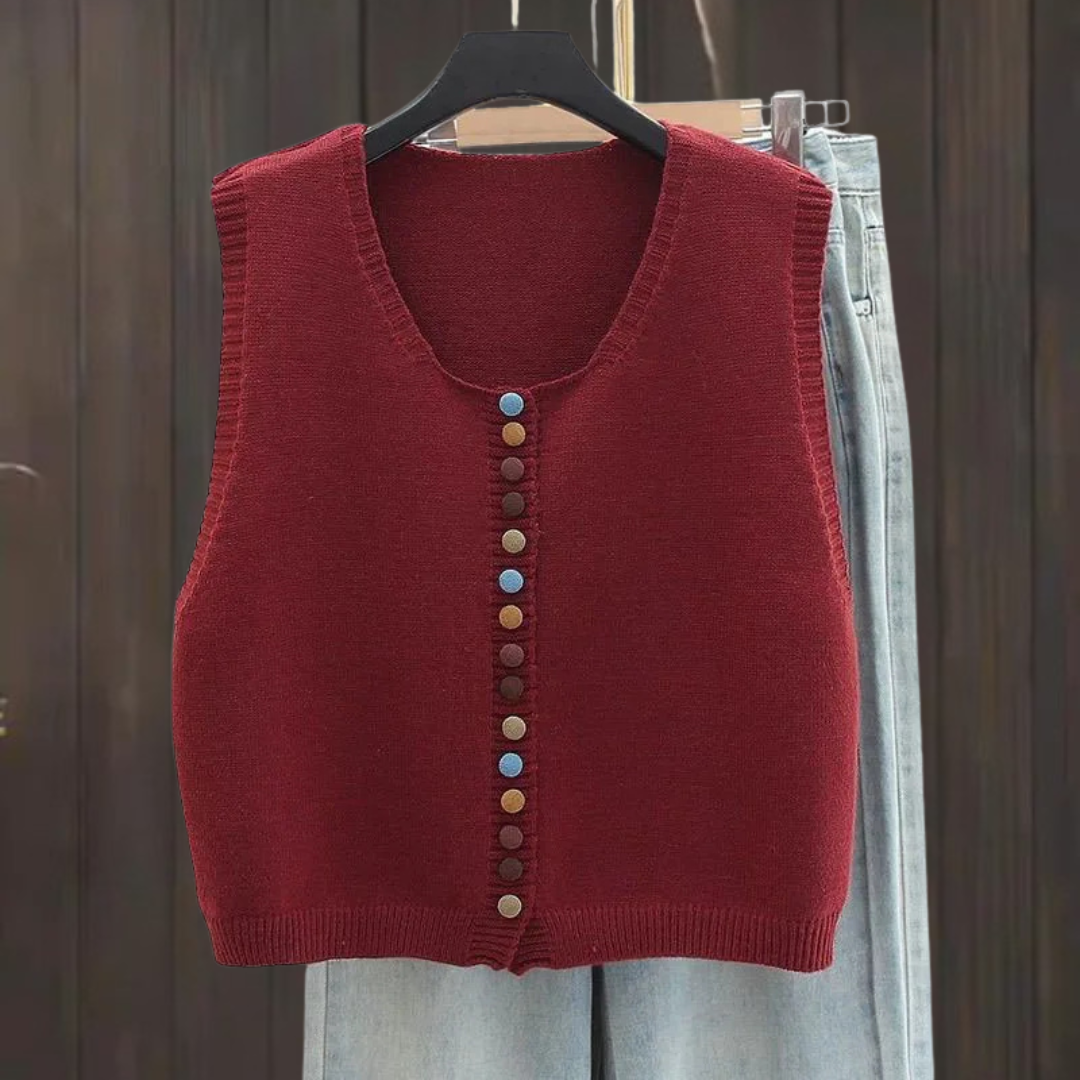 Chaleco de Punto Suave para Mujer