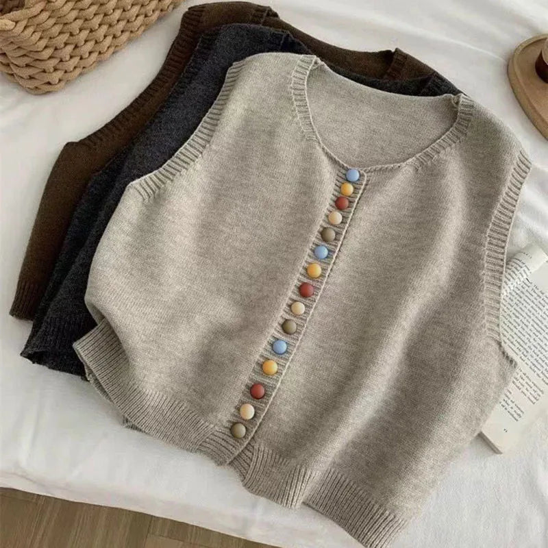 Chaleco de Punto Suave para Mujer (6)