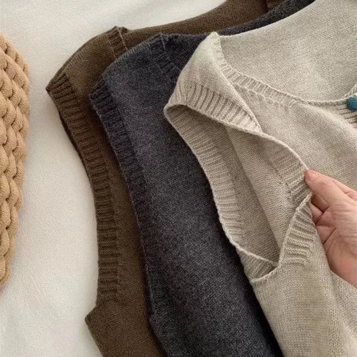 Chaleco de Punto Suave para Mujer (8)