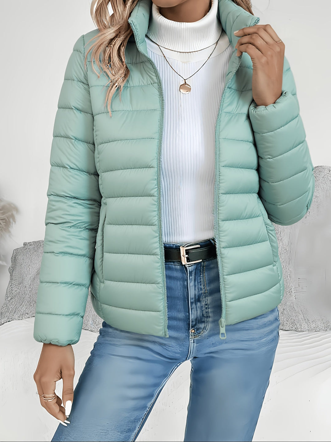 Chaqueta Acolchada Entallada Ligera (27)
