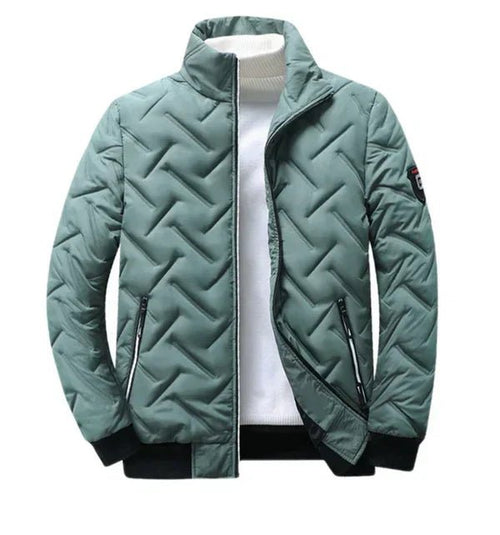 Chaqueta Acolchada Mujer de Otoño en Verde