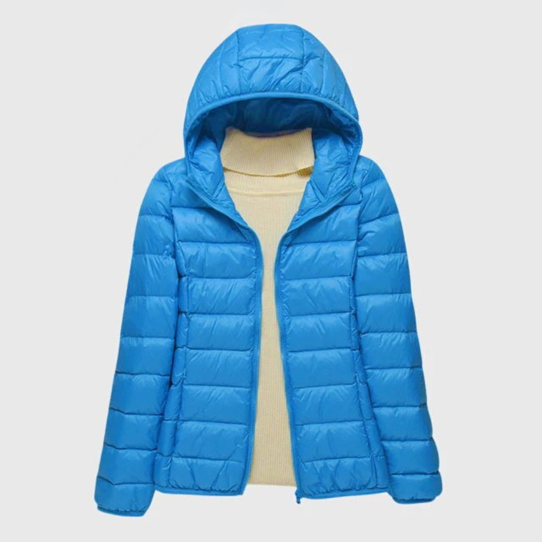 Chaqueta acolchada para mujer de otoño en Azul