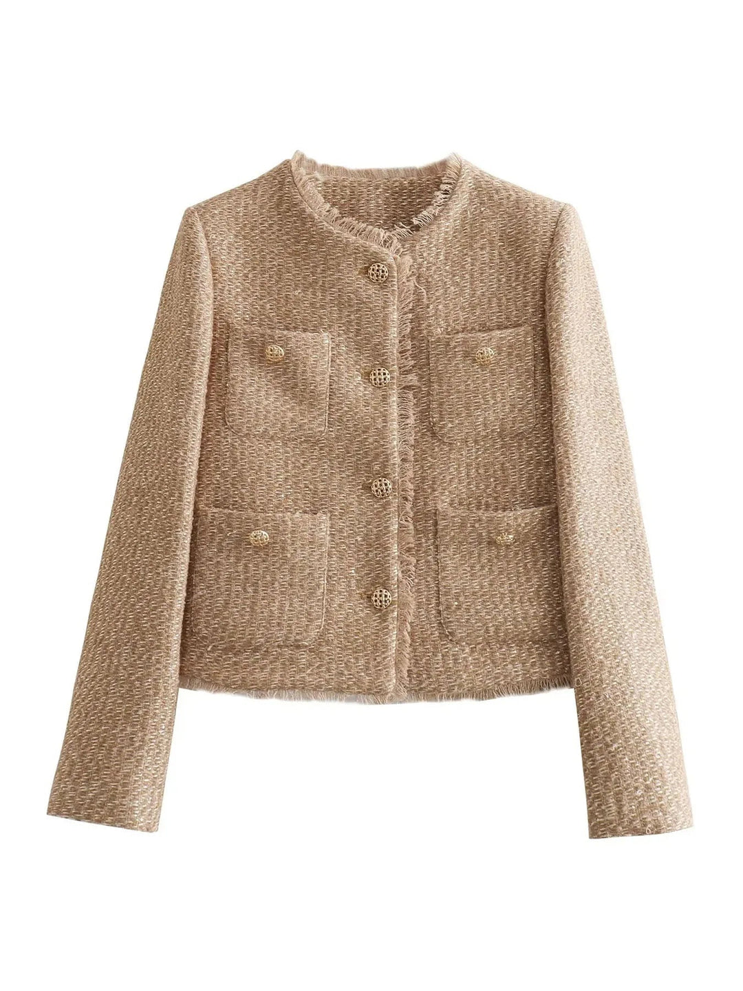 Chaqueta Corta de Tweed para Mujer (5)
