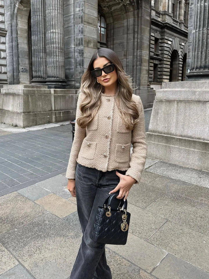 Chaqueta Corta de Tweed para Mujer (6)