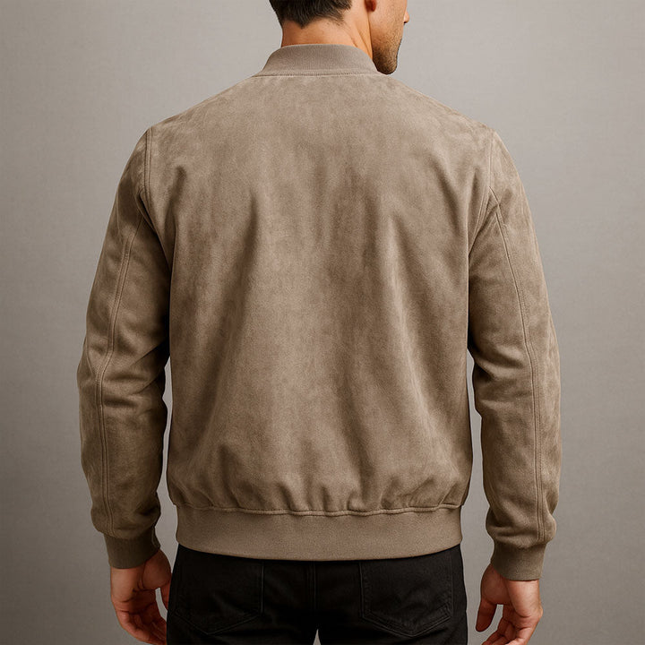 Chaqueta de Gamuza Estructurada para Hombre Otoño (7)