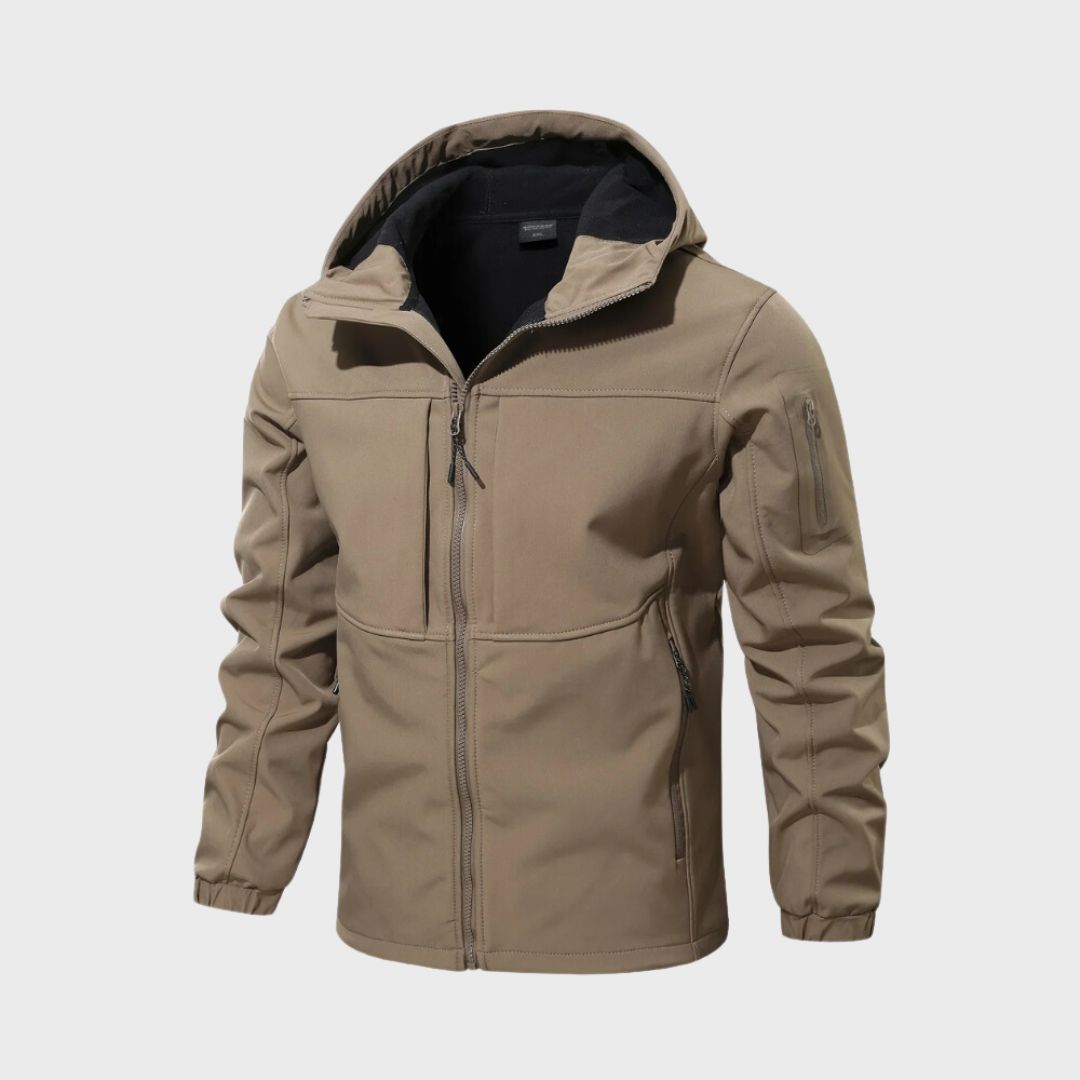 Chaqueta de Hombre Impermeable Versátil en Caqui