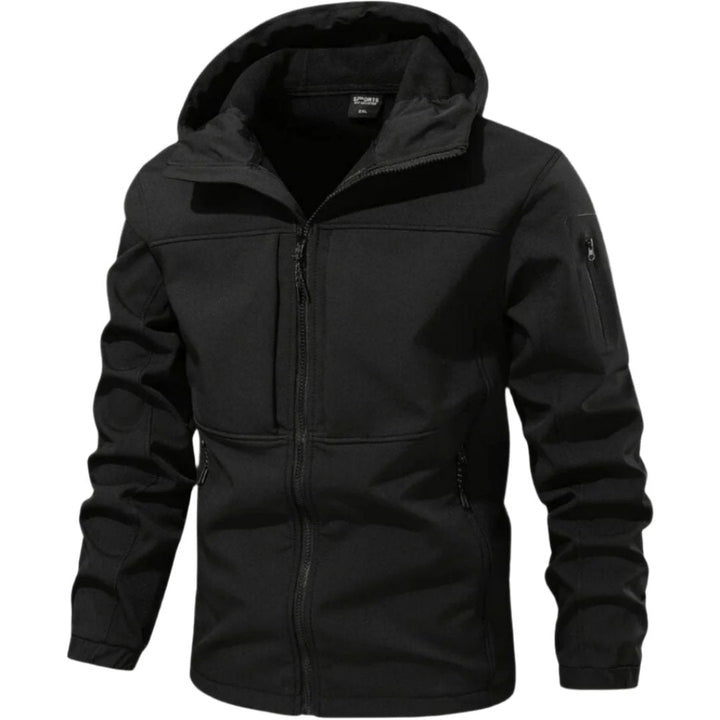 Chaqueta de Hombre Impermeable Versátil en Negro