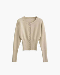 Laia | Kurze strukturierte Strickjacke für Frauen