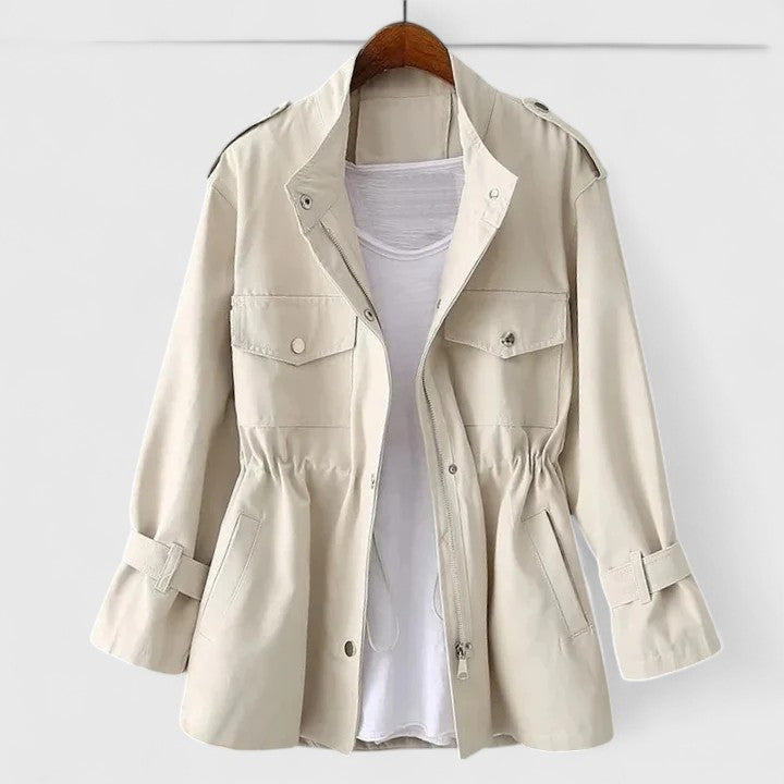 Chaqueta Elegante de Primavera en Crema