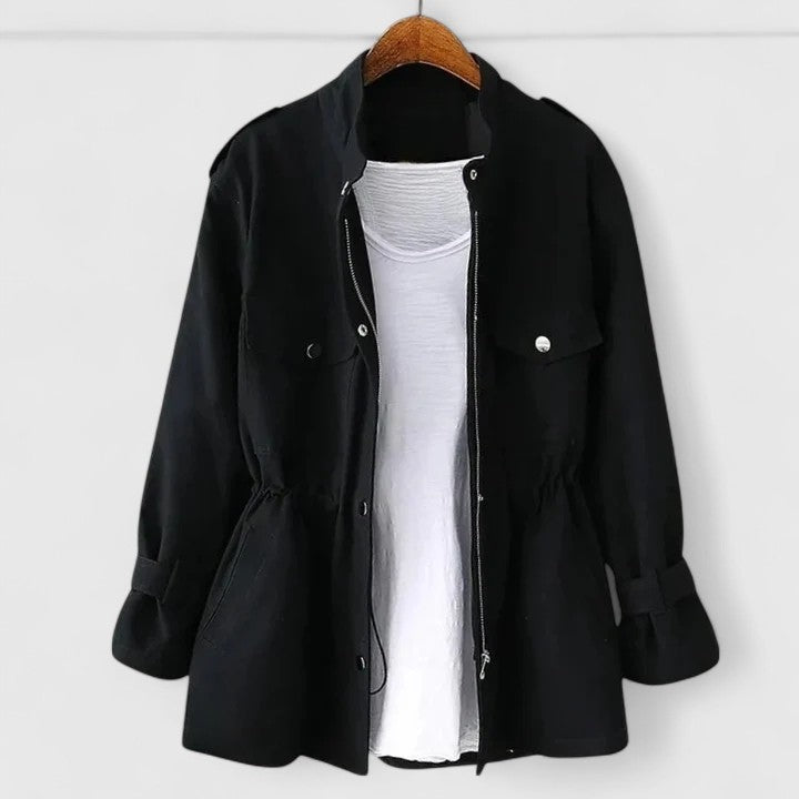 Chaqueta Elegante Transpirable para Primavera en Negro