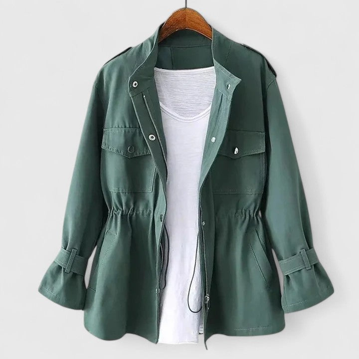 Chaqueta Elegante Transpirable para Primavera en Verde